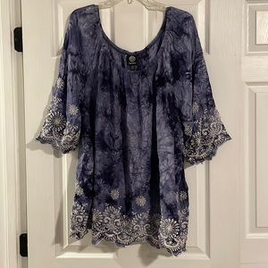 Bobeau 2x tie dye top